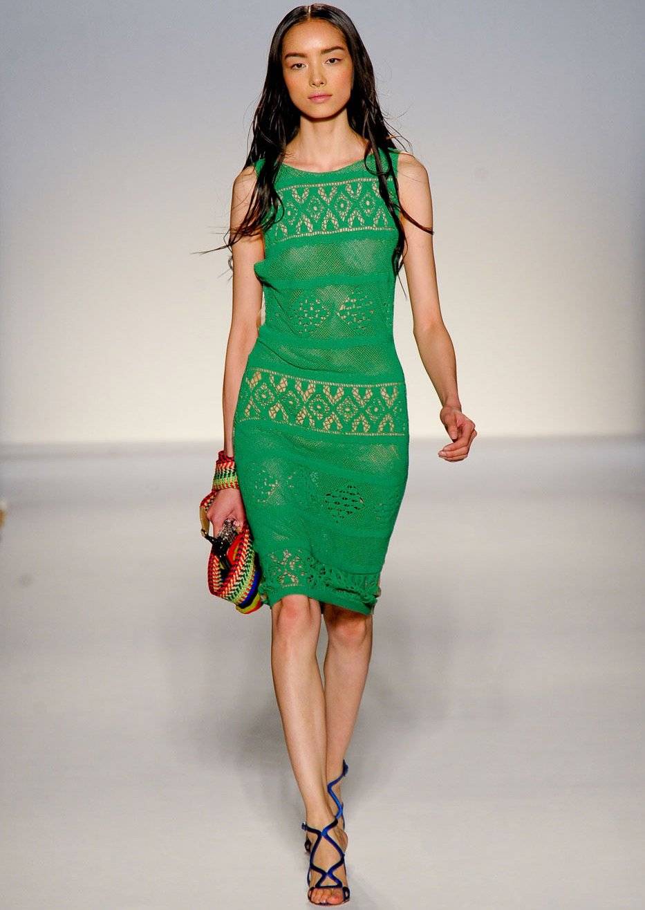 Зеленое платье Альберта Ферретти